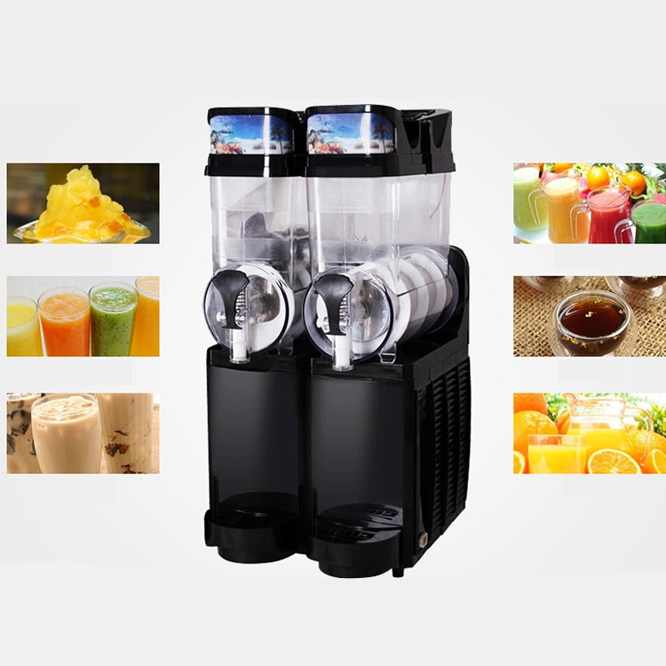 Single Cylinder Snow Melting Machine Large Capacity Smoothie Machine Milk Tea Shop Desktop Slush Fruit Juice Machine, Plug Standard:EU Plug(Black) by buy2fix