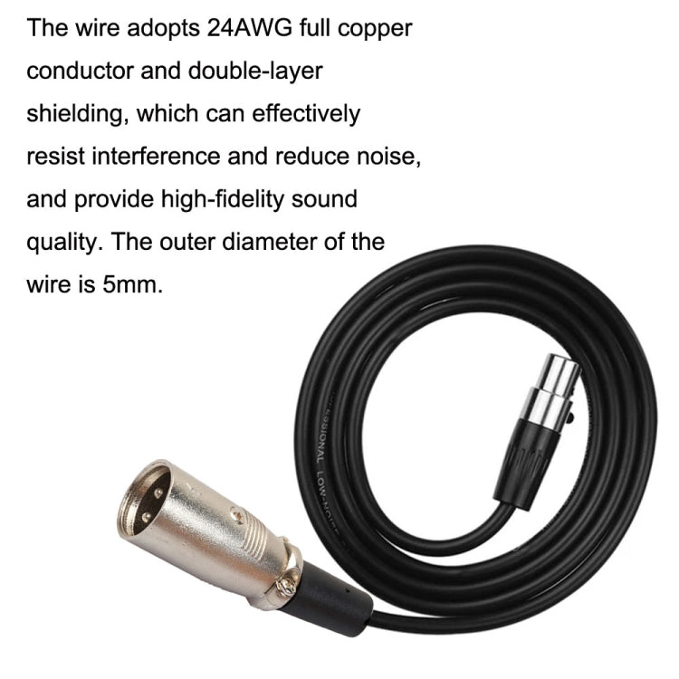 Xlrmini Caron Male To Mini Female Balancing Cable For 48V Sound Card Microphone Audio Cable, Length:10m - Microphone Audio Cable & Connector by buy2fix | Online Shopping UK | buy2fix