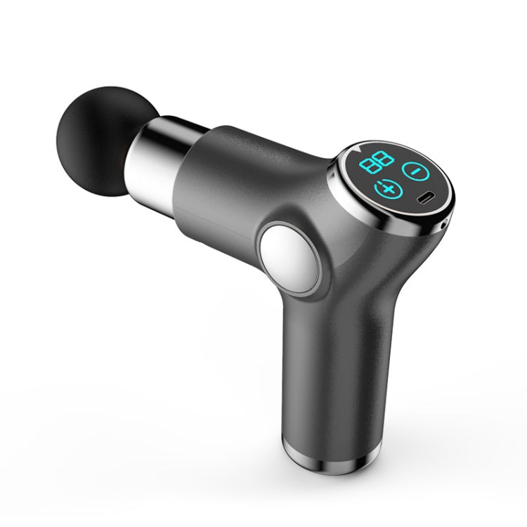 K515 Mini Fascia Gun Fitness Relax Muscle Massage Gun(LCD Version 32 Gears (Silver Gray)) - Massage gun & Accessories by buy2fix | Online Shopping UK | buy2fix