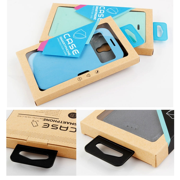 50 PCS Kraft Paper Phone Case Leather Case Packaging Box, Size: S 4.7 Inch(White) - by buy2fix | Online Shopping UK | buy2fix