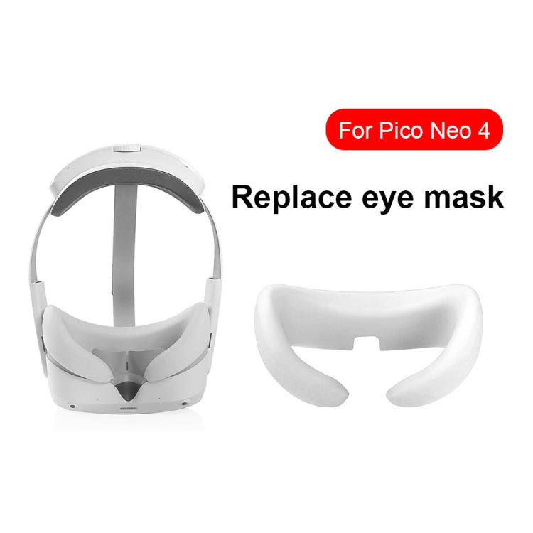 For Pico Neo 4 Silicone VR Glasses Eye Mask Face Eye Pad(Black) - VR Accessories by buy2fix | Online Shopping UK | buy2fix