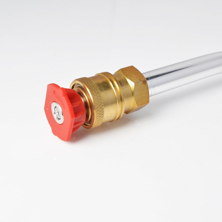High Pressure Car Wash Water Gun 1/4 Quick Plug Interface Fan Shaped Five Color Nozzle Stainless Steel Elbow Extension Rod - Car Washer & Accessories by buy2fix | Online Shopping UK | buy2fix