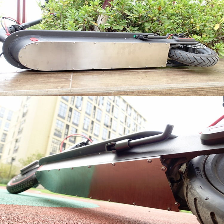 For Xiaomi Pro Scooter Stainless Steel Bottom Cover Waterproof Scooter Chassis Protection Accessories, Random Color Delivery by buy2fix