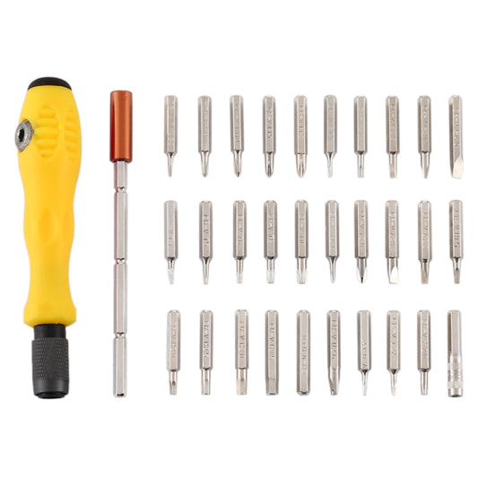 32-in-1 CRV Steel Mobile Phone Disassembly Repair Tool Multi-function Combination Screwdriver Set(Yellow) - Screwdriver Set by buy2fix | Online Shopping UK | buy2fix