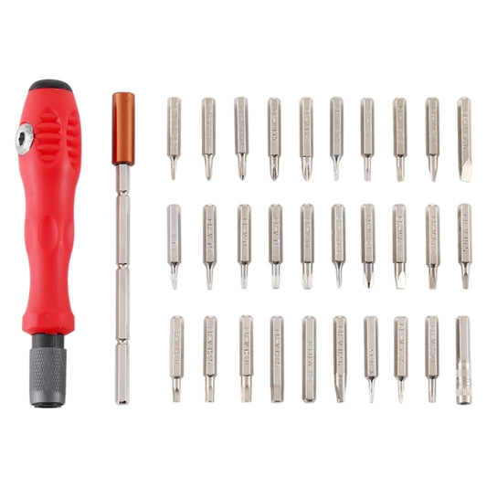 32-in-1 CRV Steel Mobile Phone Disassembly Repair Tool Multi-function Combination Screwdriver Set(Red) - Screwdriver Set by buy2fix | Online Shopping UK | buy2fix