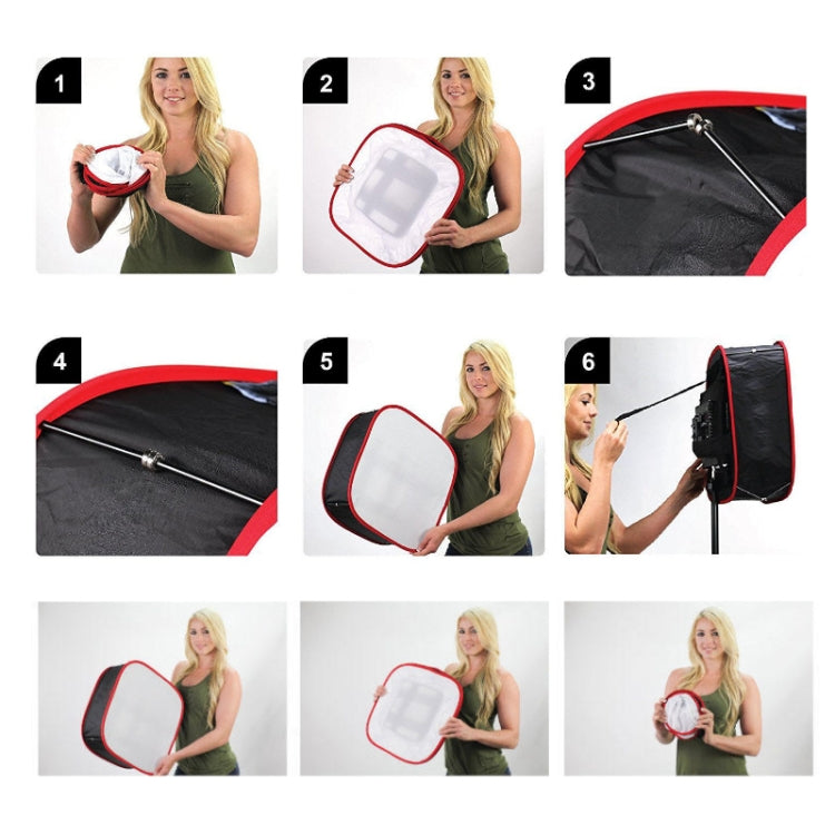 Universal Portable Collapsible LED Video Light Softbox Diffuser for Yongnuo Godox Photographic Lighting by buy2fix