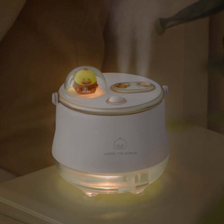 F08 Wired Water Replenishing Double Spray Humidifier LED Night Light Humidifier(White) - Air Purifiers & Accessories by buy2fix | Online Shopping UK | buy2fix