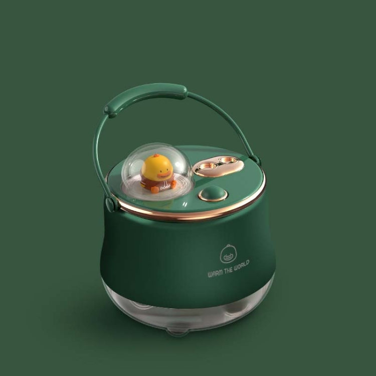 F08 Wireless Water Replenishing Double Spray Humidifier LED Night Light Humidifier(Green) - Air Purifiers & Accessories by buy2fix | Online Shopping UK | buy2fix