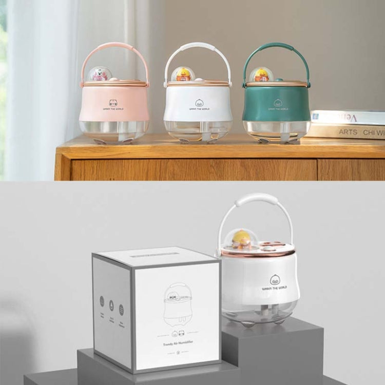 F08 Wireless Water Replenishing Double Spray Humidifier LED Night Light Humidifier(Green) by buy2fix