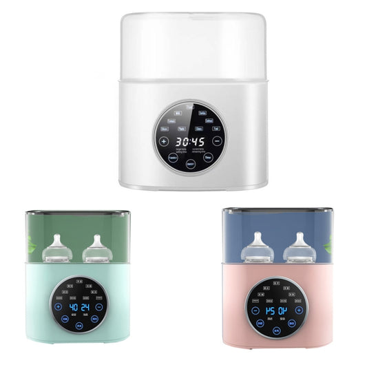 NUBITE N20 2 In 1 Double Bottle Warmer Sterilization Machine, Plug Type:US Plug(Pink) by buy2fix