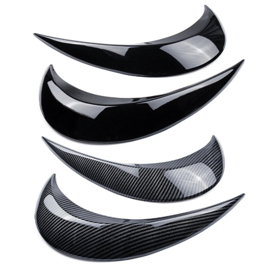 Headlight Eyebrow Modified Car Sticker For Volkswagen Beetle 2012-2018(Carbon Fiber Pattern) by buy2fix