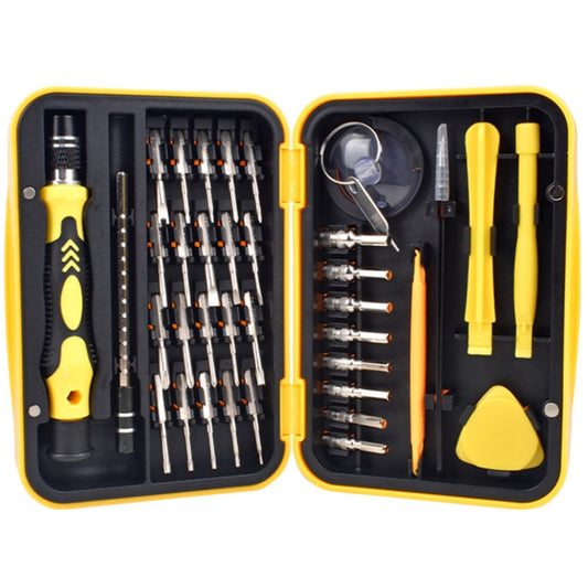 Watch Mobile Phone Disassembly Repair Tool Multi-function Deep Hole 38 in 1 Combination Screwdriver Set(Yellow) by buy2fix