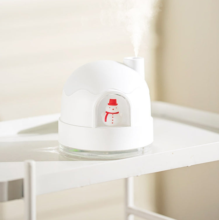 ZAY-H006 Charge Snowman Humidifier Night Light USB Mute Cute Desktop Air Mini Atomizer Air Humidifier(White) - Air Purifiers & Accessories by buy2fix | Online Shopping UK | buy2fix