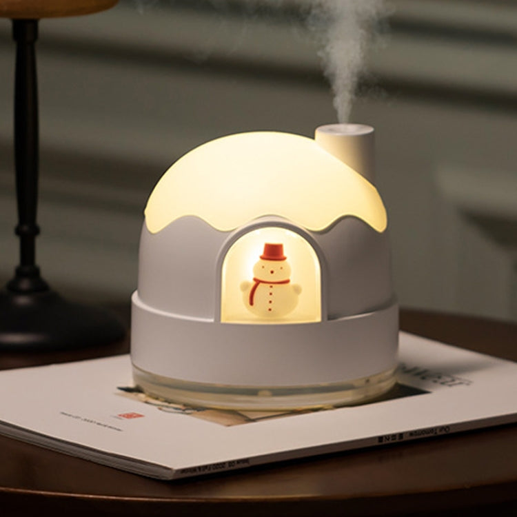 ZAY-H006 Charge Snowman Humidifier Night Light USB Mute Cute Desktop Air Mini Atomizer Air Humidifier(White) - Air Purifiers & Accessories by buy2fix | Online Shopping UK | buy2fix