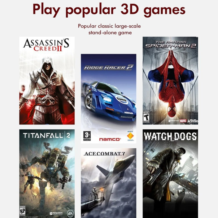 GD10 32G Built-In 10000+ Games Dual System Set-Top Box 3D Home 4K HD TV Game Console Box US Plug(White) - Pocket Console by ANBERNIC | Online Shopping UK | buy2fix