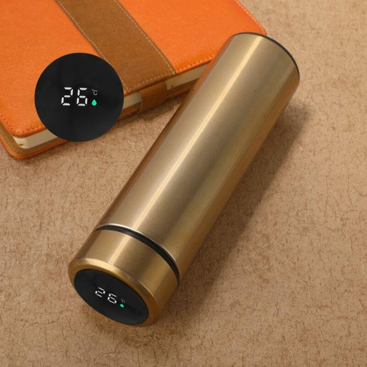 Smart Temperature Display 304 Stainless Steel Vacuum Flask Creative Business Cup For Male And Female Students, Style:High-quality(Gold) - Vacuum Thermoses & Cups by buy2fix | Online Shopping UK | buy2fix