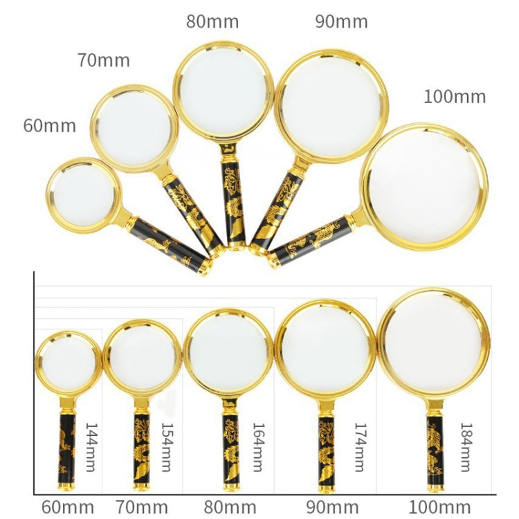 2pcs Elderly Reading Books Handheld Magnifier, Diameter:60mm(Non-removable Handle) - Hand Held Style by buy2fix | Online Shopping UK | buy2fix