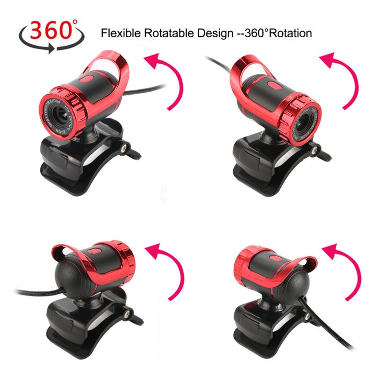 HXSJ A859 480P Computer Network Course Camera Video USB Camera Built-in Sound-absorbing Microphone(No Camera Function Silver) by HXSJ