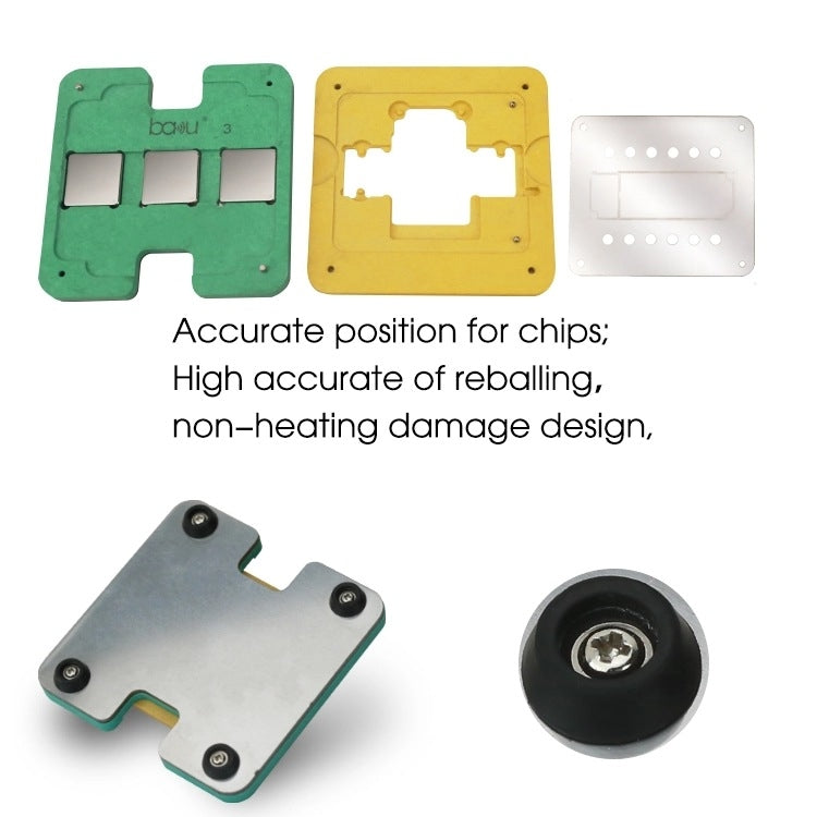 BaKu 3D BGA CPU Tin Planting Mesh Motherboard Repair Tin Planting Table For IPhone A11 - Repair Platform by buy2fix | Online Shopping UK | buy2fix