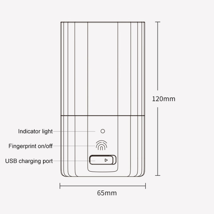 Mcomb IPX7 Waterproof USB Charging Smart Sterilization Cup(Green) by Mcomb
