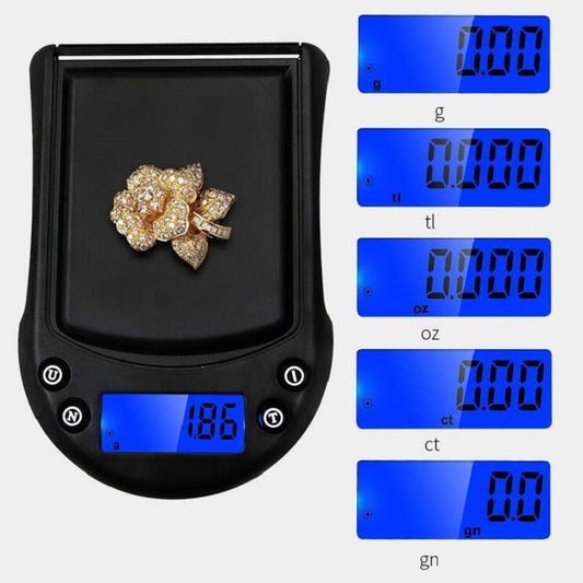 Precision Palm Scale Gold Silver Jewelry Scale Pocket Scale, Specification:200g/0.01g, Style:Without Battery by buy2fix
