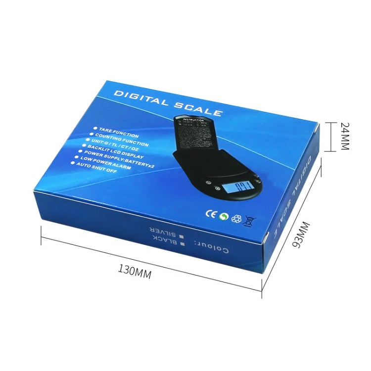 Precision Palm Scale Gold Silver Jewelry Scale Pocket Scale, Specification:200g/0.01g, Style:Without Battery by buy2fix