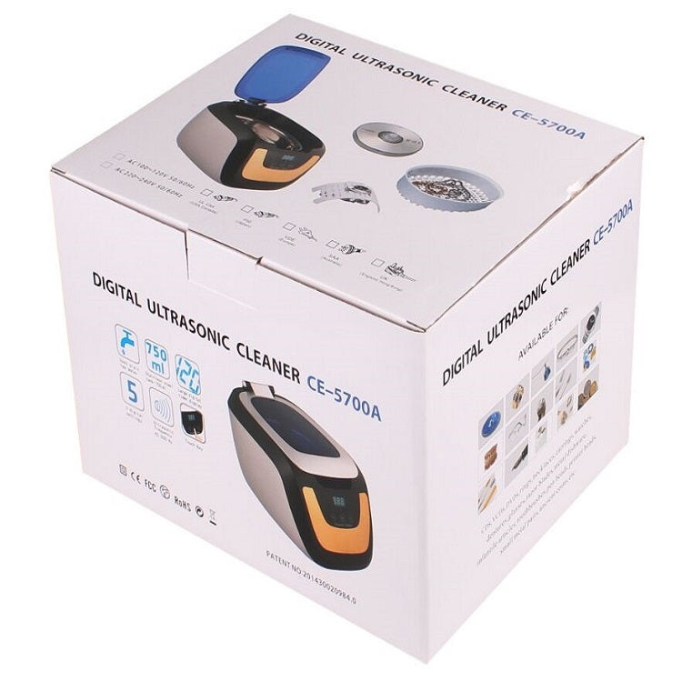 Jie Kang CE-5700A Ultrasonic Cleaner Household Jewelry Denture Glasses Cleaner(EU Plug) - Ultrasonic Cleaner by Jie Kang | Online Shopping UK | buy2fix