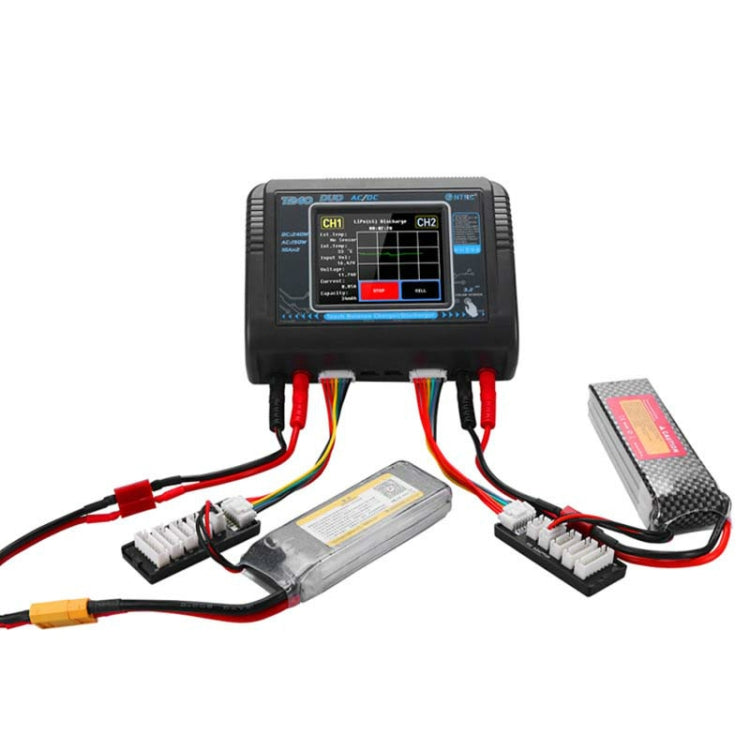 HTRC T240 Touch Balance Model Airplane Lithium Battery Charger Remote Control Car Toy B6 Charger, US Plug by HTRC