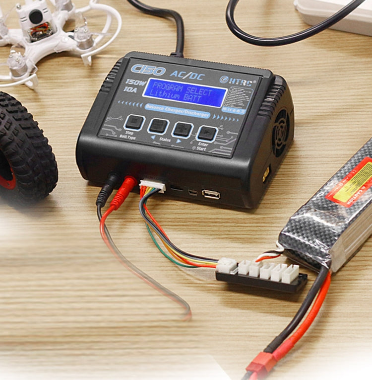 HTRC C150 Smart Balance Charger High Voltage Lithium Battery Charger, EU Plug by HTRC