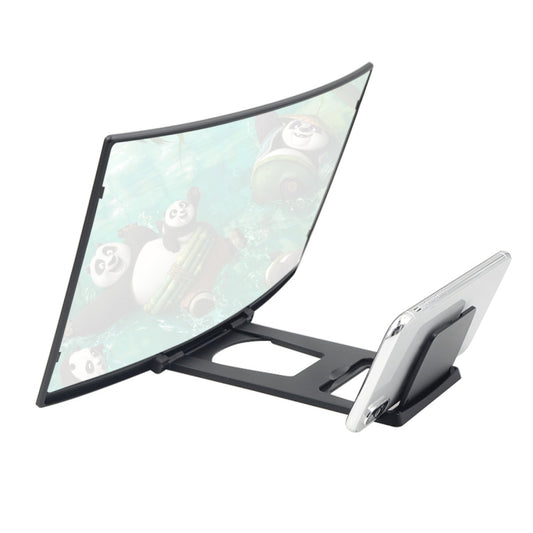 L6 12 inch Curved Screen Mobile Phone Screen Magnifier 3D High-definition Screen Magnifier Multifunctional Lazy Bracket by buy2fix