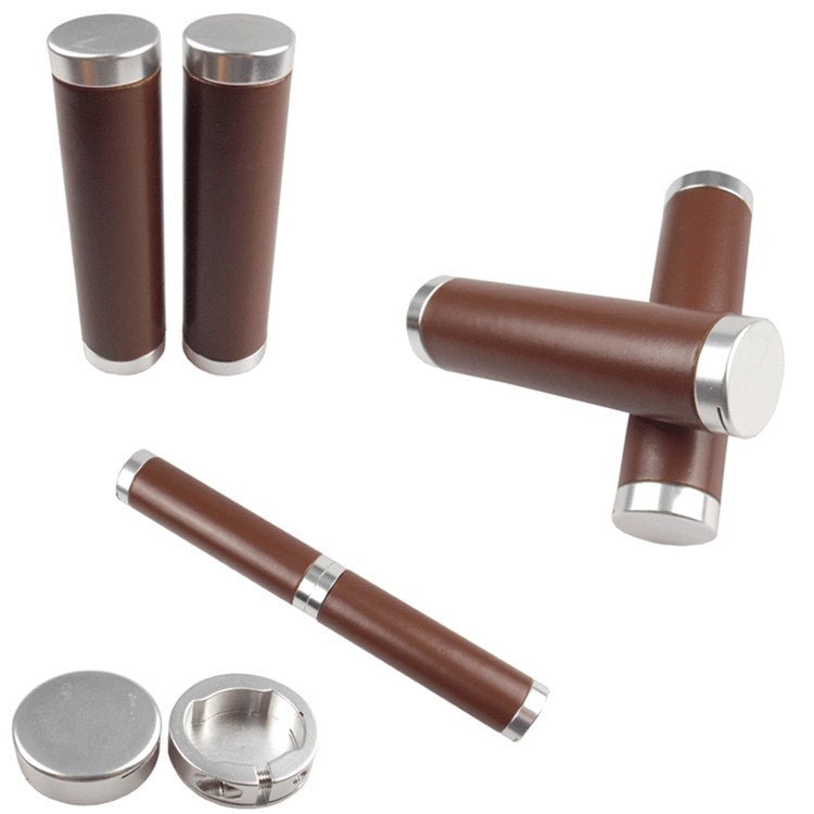 Retro Bicycle Leather Grip Cover Mountain Bike Comfortable Cowhide Grip Cover, Colour: HG005B Exquisite - Bicycle Grips by buy2fix | Online Shopping UK | buy2fix