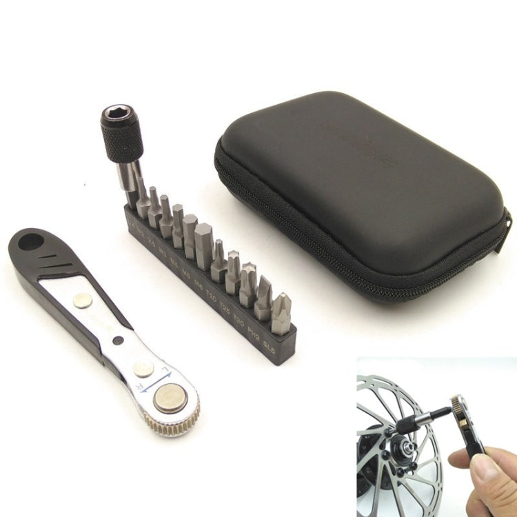 Mountain Bike 36-tooth Mini Ratchet Wrench Set Combination Repair Tool - Maintenance tools by buy2fix | Online Shopping UK | buy2fix