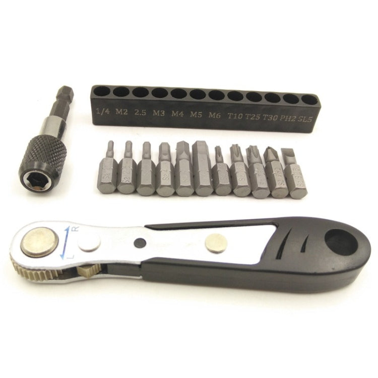 Mountain Bike 36-tooth Mini Ratchet Wrench Set Combination Repair Tool - Maintenance tools by buy2fix | Online Shopping UK | buy2fix