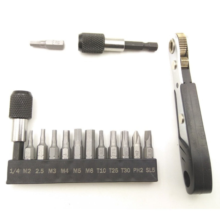 Mountain Bike 36-tooth Mini Ratchet Wrench Set Combination Repair Tool - Maintenance tools by buy2fix | Online Shopping UK | buy2fix
