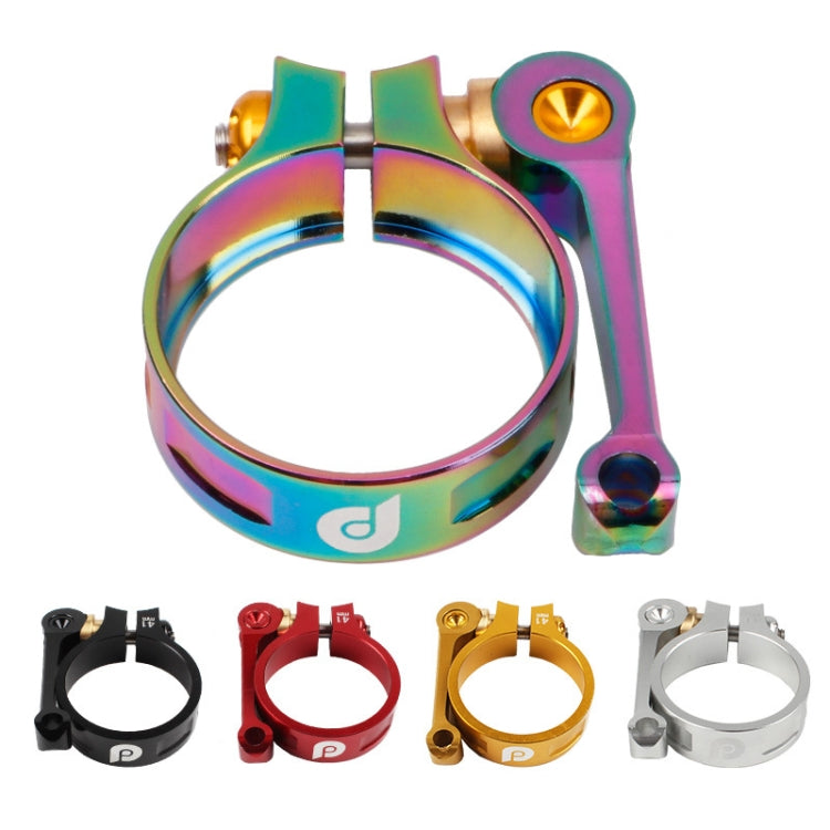 Litepro Seat Tube Clamp LP Folding Bike Seat Tube Clamp CNC 41mm Suitable for 33.9mm Seat Tube, Color:Red by Litepro