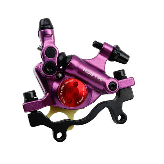 ZOOM HB100 Mountain Bike Hydraulic Brake Caliper Folding Bike Cable Pull Hydraulic Disc Brake Caliper, Style:Rear(Purple) by Zoom
