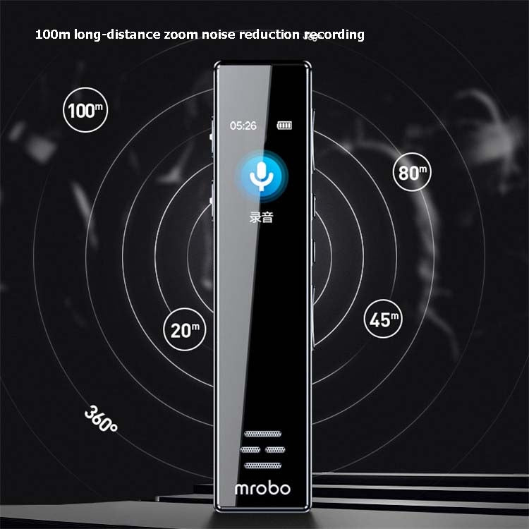 MROBO A10 Professional Voice Recorder HD Noise Reduction Student MP3 Color Screen Player, Capacity: 8GB - Other Style by buy2fix | Online Shopping UK | buy2fix