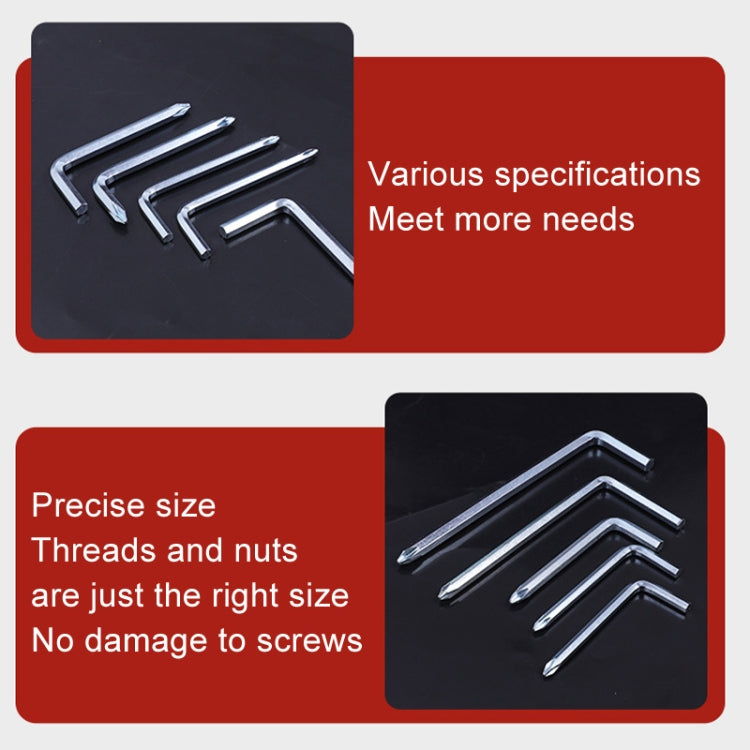 10pcs Screwdriver Hexagonal Wrench Scooter Repair Tools Cross Bit, Specification:6mm, Material:45 Steel - Accessories & Parts by buy2fix | Online Shopping UK | buy2fix