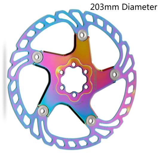 IIIPRO Floating Disc Road Mountain Bike Six Nail Disc Brake Disc, Size:203mm(Colorful) by IIIPRO