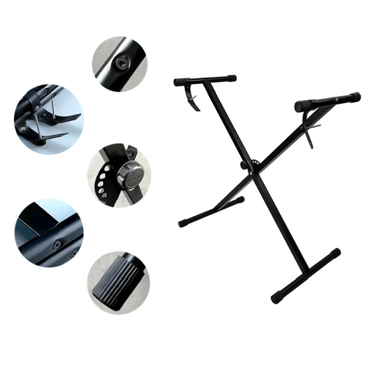 Single Tube X-shaped Electronic Organ Stand - Keyboard Accessories by buy2fix | Online Shopping UK | buy2fix