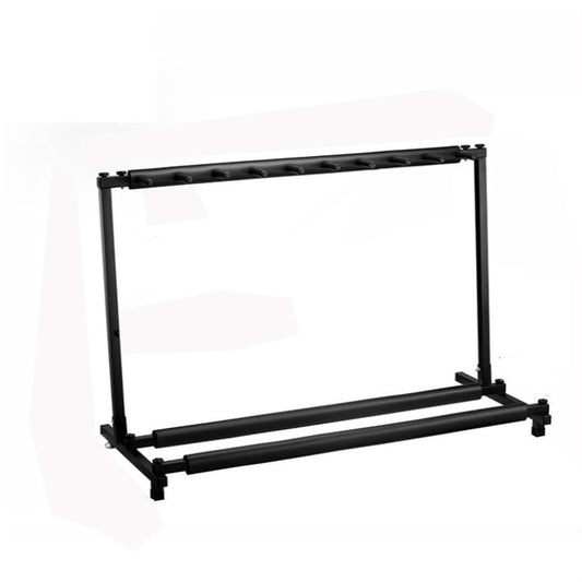 Foldable Long Metal Guitar Display Stand Shelf, Specification:Nine Racks by buy2fix
