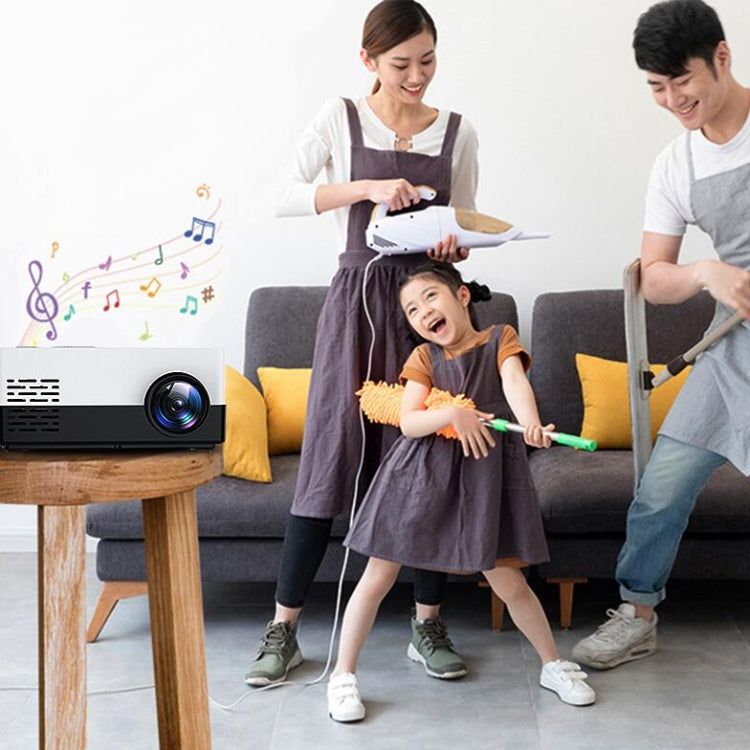 S261/J16 Home Mini HD 1080P Portable LED Projector, Support TF Card / AV / U Disk, Plug Specification:AU Plug(Blue White) by buy2fix