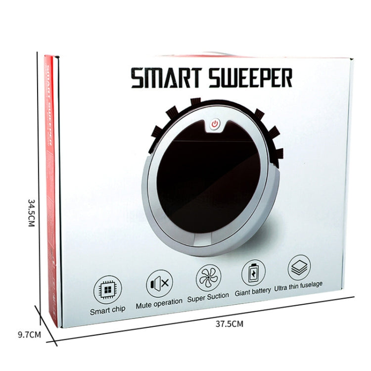 Home Smart Sweeping Robot Planning Route Remote Control Large Suction Cleaner Sweeper(Red Black) by buy2fix