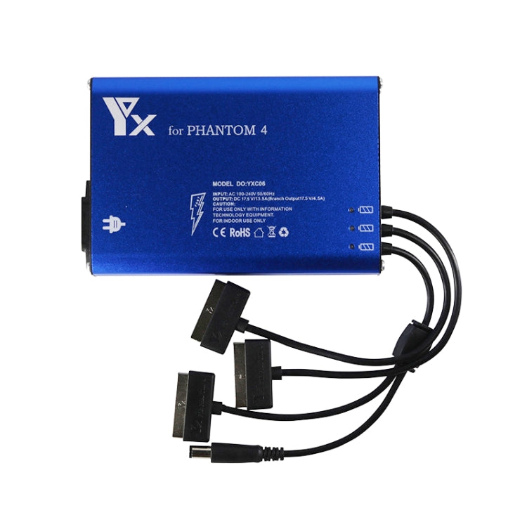 For DJI Phantom 4 Pro Advanced+ Charger 4 in 1 Hub Intelligent Battery Controller Charger, Plug Type:UK Plug - DJI & GoPro Accessories by buy2fix | Online Shopping UK | buy2fix