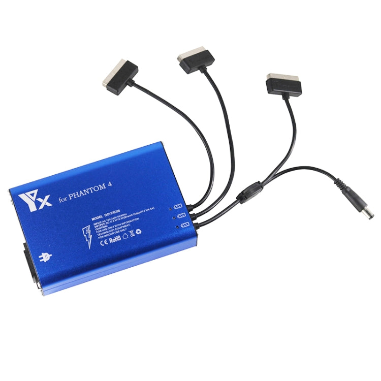 For DJI Phantom 4 Pro Advanced+ Charger 4 in 1 Hub Intelligent Battery Controller Charger, Plug Type:UK Plug - DJI & GoPro Accessories by buy2fix | Online Shopping UK | buy2fix