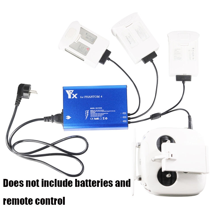 For DJI Phantom 4 Pro Advanced+ Charger 4 in 1 Hub Intelligent Battery Controller Charger, Plug Type:AU Plug - DJI & GoPro Accessories by buy2fix | Online Shopping UK | buy2fix