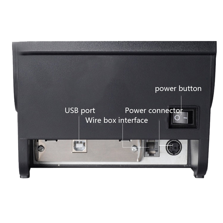 Xprinter XP-76IIH Dot Matrix Printer Open Roll Invoice Printer, Model: USB Interface(UK Plug) by Xprinter