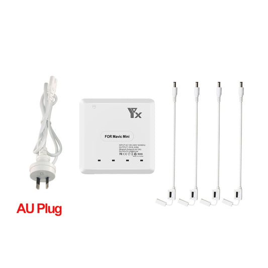 For DJI Mavic Mini Charger Battery USB 6 in 1 Hub Intelligent Battery Controller Charger, Plug Type:AU Plug by buy2fix