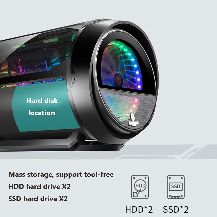 GAMEKM Genki Bomb Personality Gaming Internet Cafe Side Through Gaming Case USB 3.0 Water-cooled Desktop Computer Case(Pink) by buy2fix