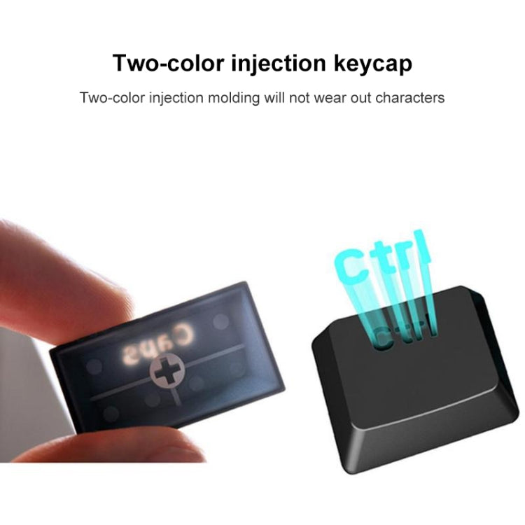 RK61 61 Keys Bluetooth / 2.4G Wireless / USB Wired Three Modes Tablet Mobile Gaming Mechanical Keyboard, Cable Length: 1.5m, Style:Green Shaft(White) - Wired Keyboard by buy2fix | Online Shopping UK | buy2fix